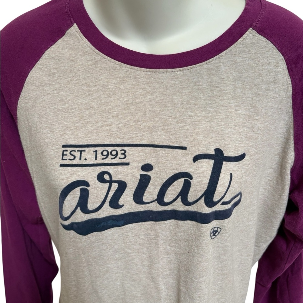 Ariat Varsity BaseBall Raglan Top - Picture 2 of 4